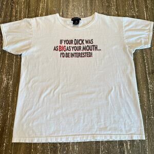 Vintage Y2K Quail Hollow Graphic Tee White Funny Humor Sarcastic T-Shirt Size XL